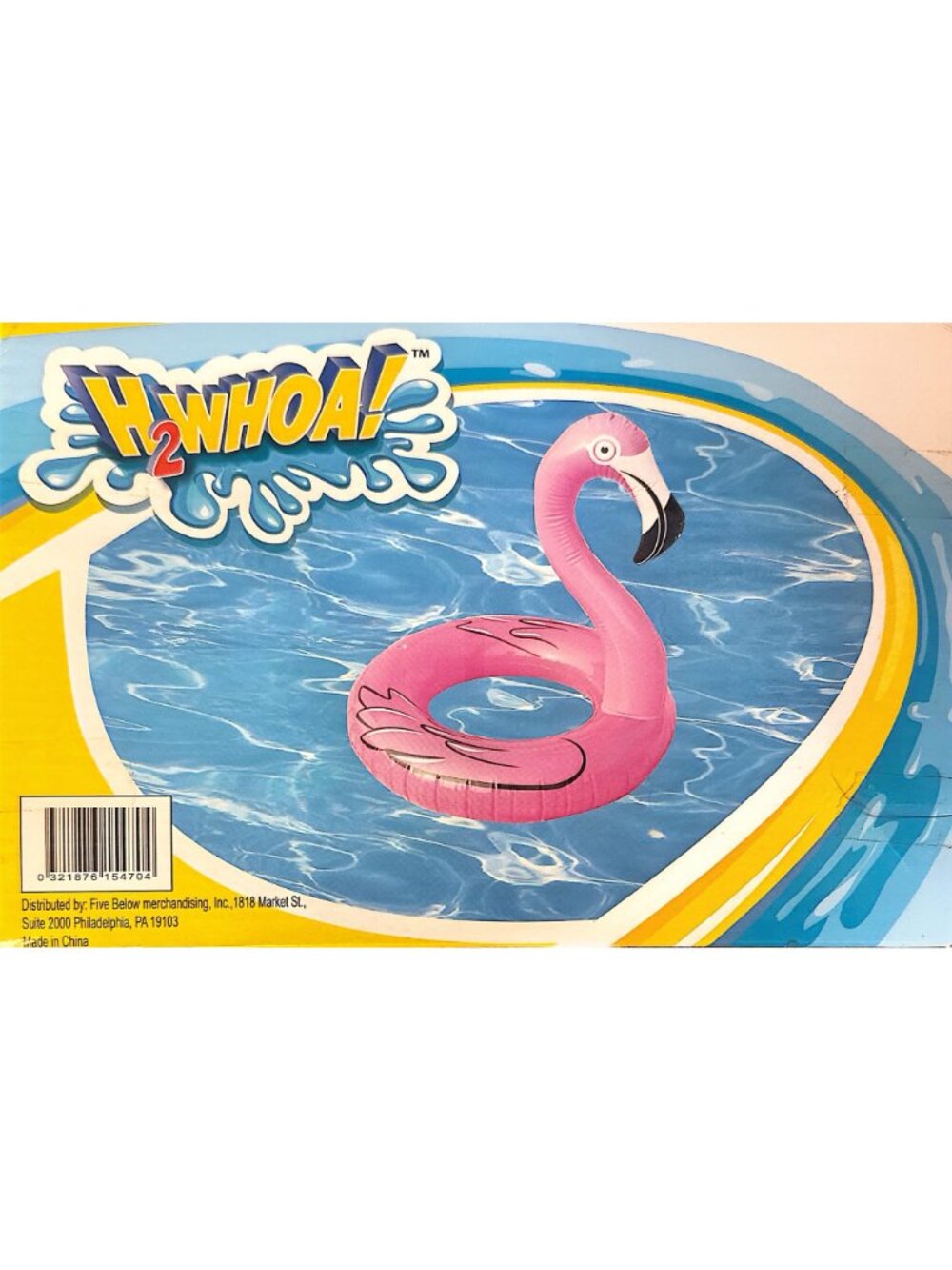 H2Whoa! Flamingo Inflatable Tube Pool Float 38 Inches Pink Summer Fun - Picture 4 of 4